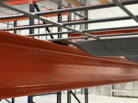 Wire Decking with Flared Channel Supports on Structural C Channel Beams Wire Decking with Flared Channel Supports on Structural C Channel Beams