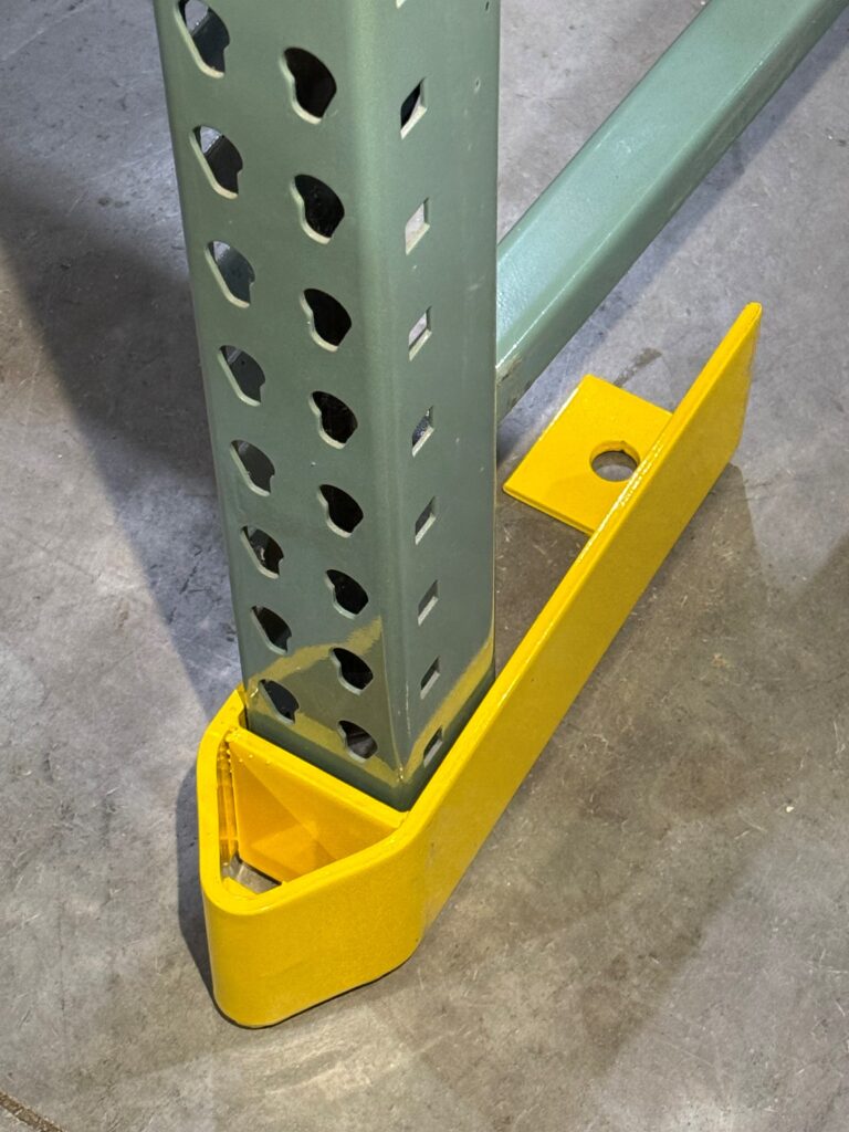 Heavy Duty 4 Inch Bull Nose Post Protectors Angle View Heavy Duty 4 Inch Bull Nose Post Protectors Angle View