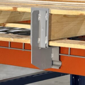 Heavy Duty Pallet Load Stop with Steel Gusset | Longitudinal Flue Space Divider for Pallet Rack