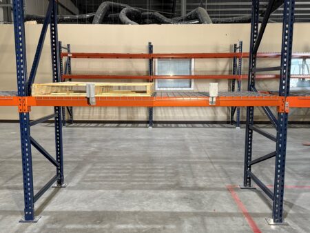 Standard and Heavy Duty Pallet Safety Stops in Pallet Racking Standard and Heavy Duty Pallet Safety Stops in Pallet Racking