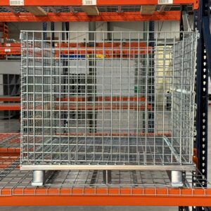 Wire Container with Flat Steel Runners