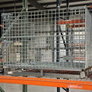 Wire Container with Steel Angle Runners