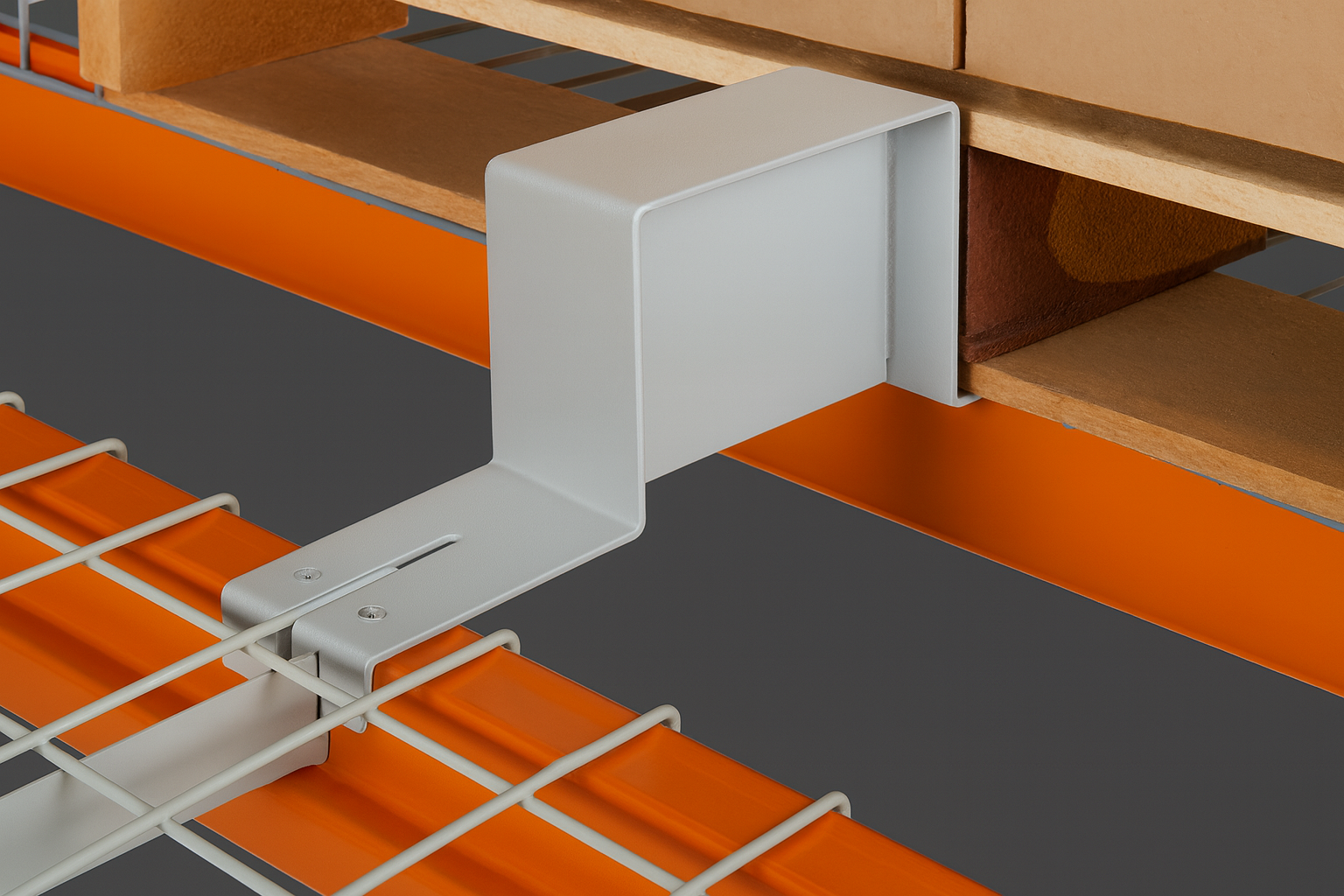 Double Pallet Safety Stop Longitudinal Flue Space Protector Double Pallet Safety Stop Longitudinal Flue Space Protector