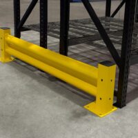 Single Tier Guard Rail for End of Aisle Protection