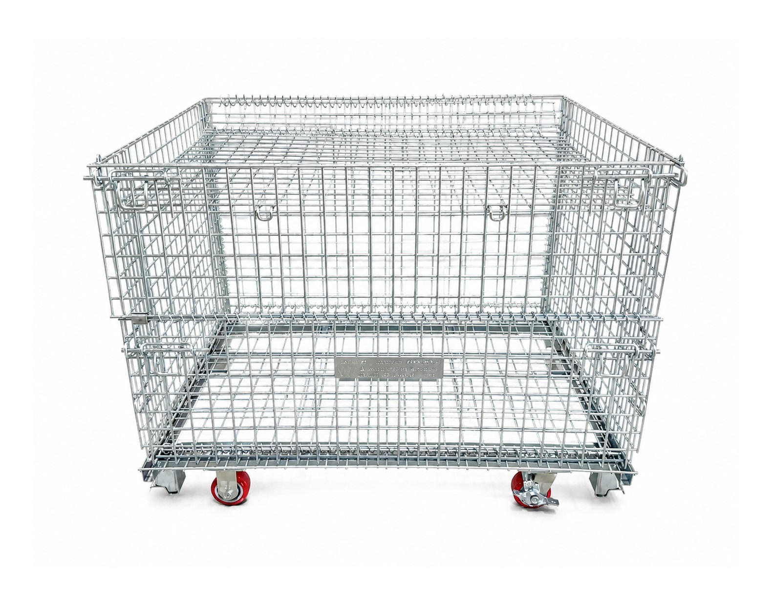 Wire Containers with Casters and Lids