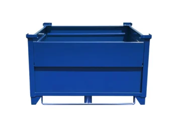 Blue-Steel-Containers-with-skidbar-Drop-Gate