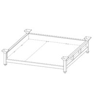 Sheet Metal Stack Rack with Side Walls