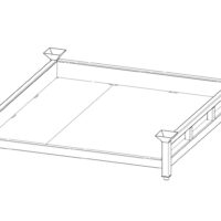 Sheet Storage Stack Rack with Side Walls