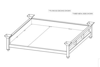 Sheet Metal Pallet with Side Walls