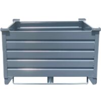 Corrugated Steel Container with Skid Bar Runners