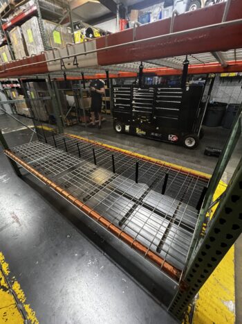 Left to Right Vinyl Mesh Divider Backstop