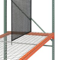 Left to Right Soft Vinyl Mesh Hanging Backstop Divider for Pallet Rack