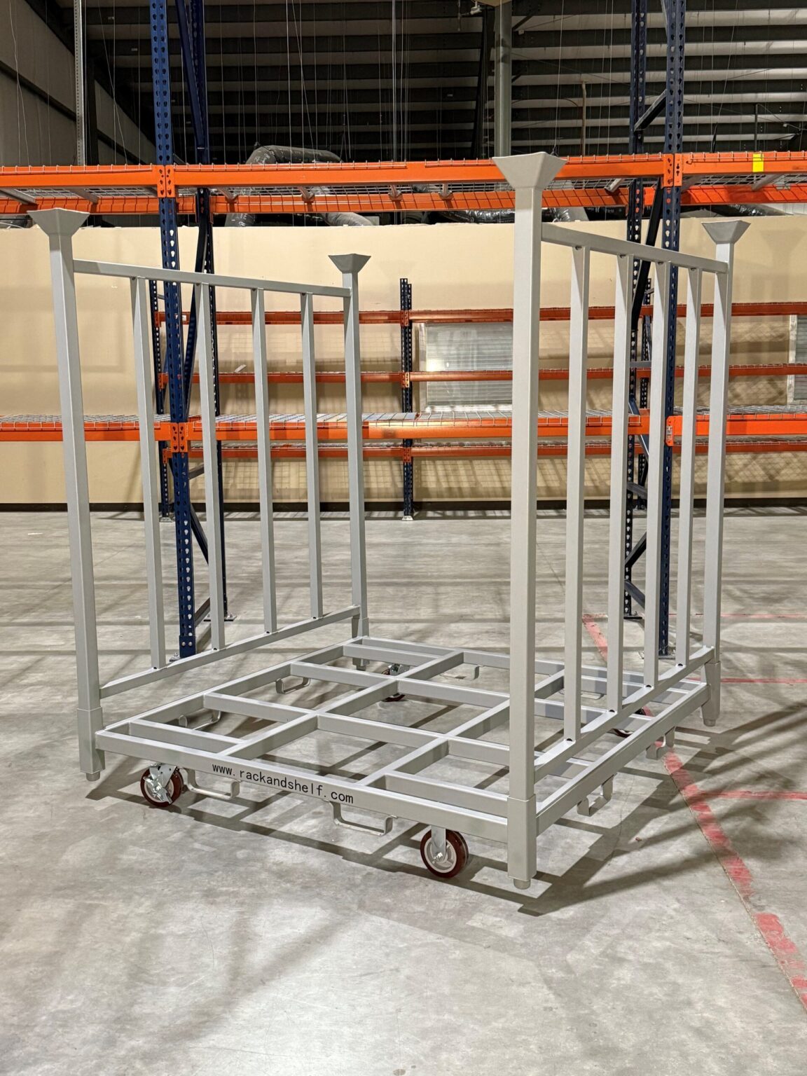 Two-Sided Window Cart | Stack Rack With Casters