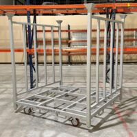 2-Sided Window Cart | Window Stack Rack with Casters