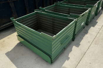 D-1L Round Corner Drop Bottom Steel Containers