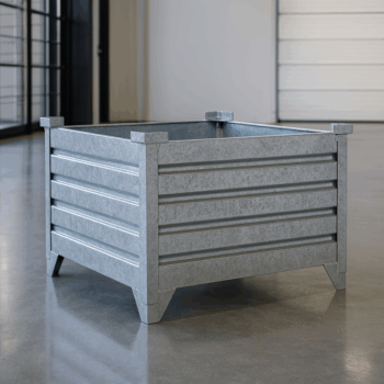 Galvanized Corrugated Steel Containers Pic