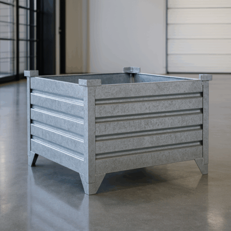 Galvanized Corrugated Steel Containers Pic