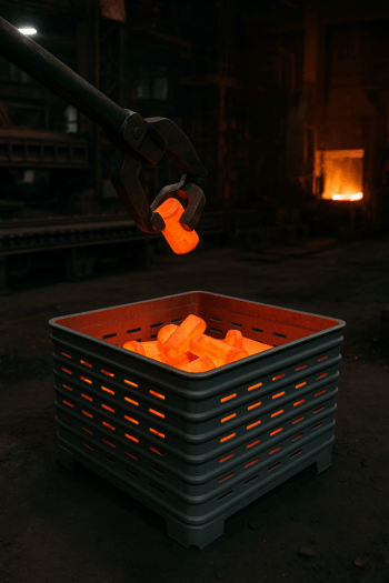 Lighter Duty Foundry Tub for hot steel forgings