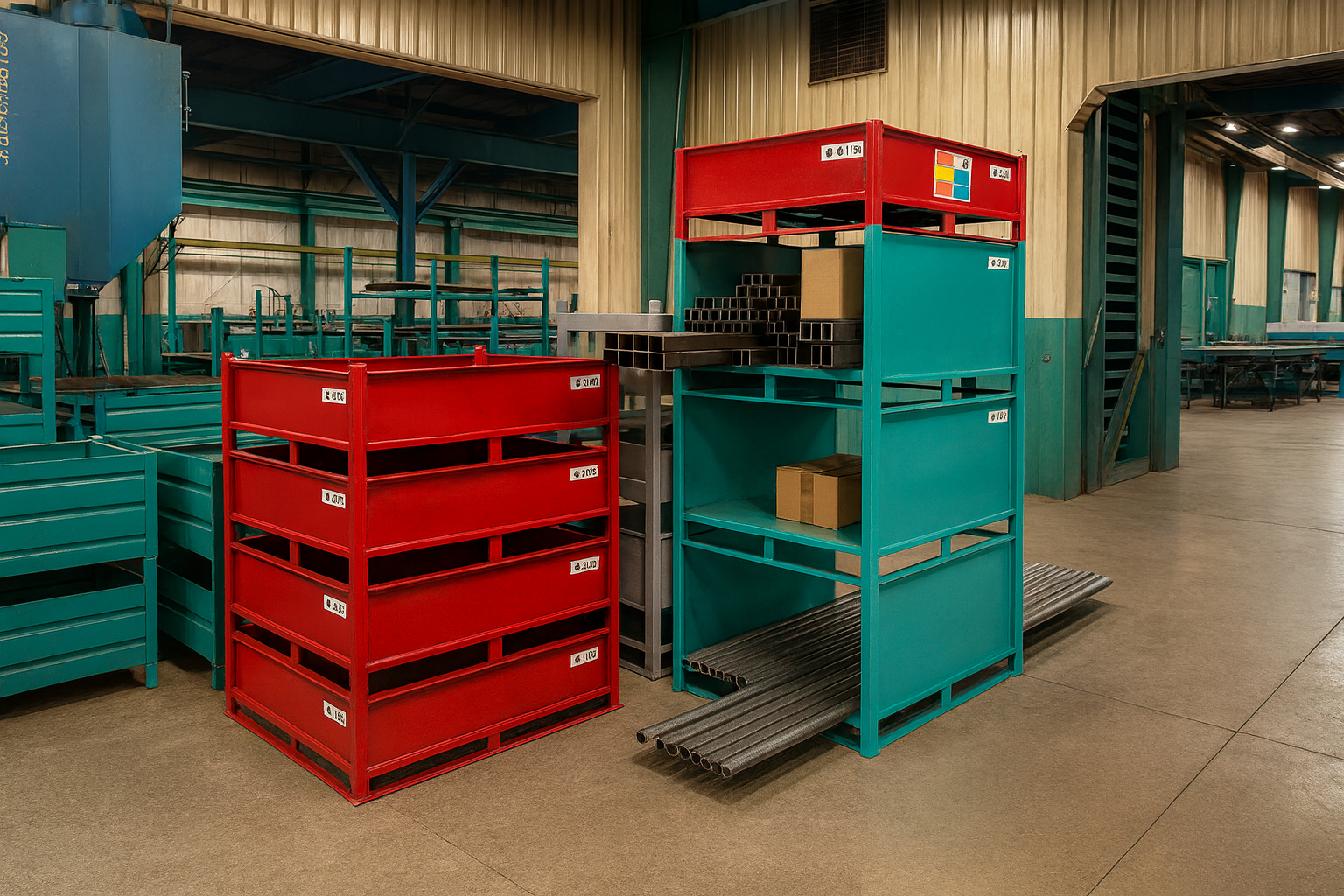 Two Wall Cradle Steel Bins Feature Pic Two Wall Cradle Steel Bins Feature Pic