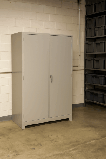 Lyon-All-Welded-Industrial-Steel-Storage-Cabinets-In-Warehouse-Storeroom 2