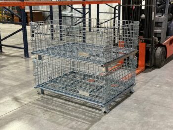 40x48x24 Custom Short Wire Containers Stacked R