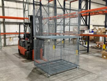 48x60x48 Wide Custom Collapsible Wire Containers 1