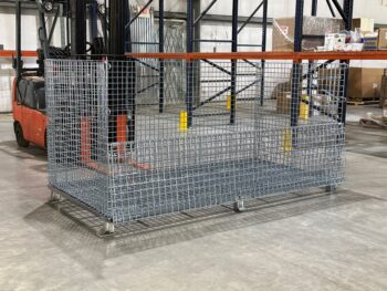 48x96x48 Custom Extra Wide Collapsible Wire Container