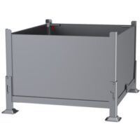 Collapsible "Knock-Down" Steel Container & Bin | KDS-01