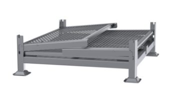 DAVCO KDW-01 Collapsed Knock-Down Wire Mesh Bins