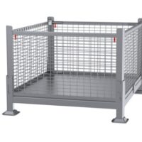 Collapsible "Knock-Down" Wire Mesh Containers & Bins | KDW-01