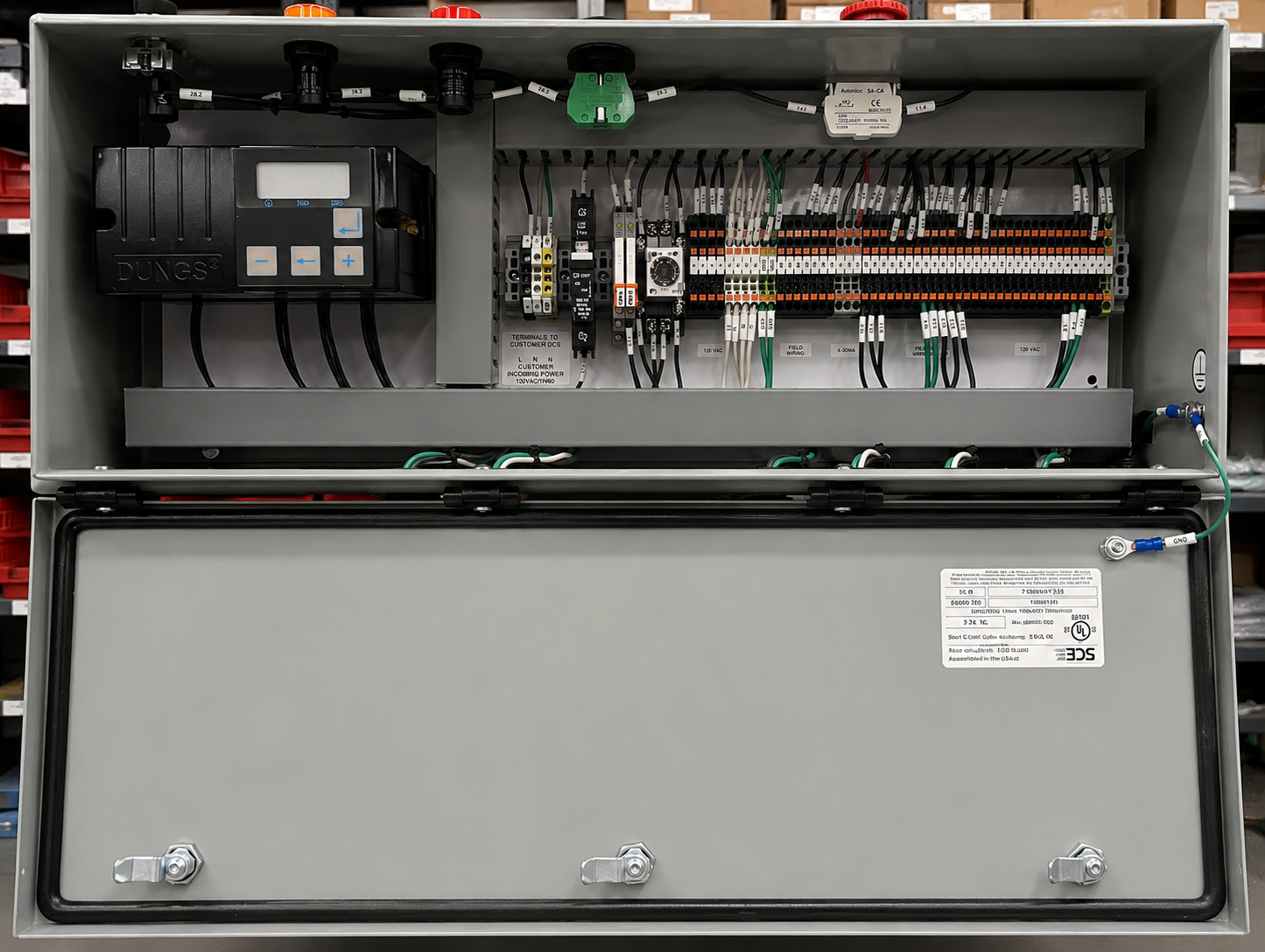Custom Industrial Combustion Control Panel Custom Industrial Combustion Control Panel
