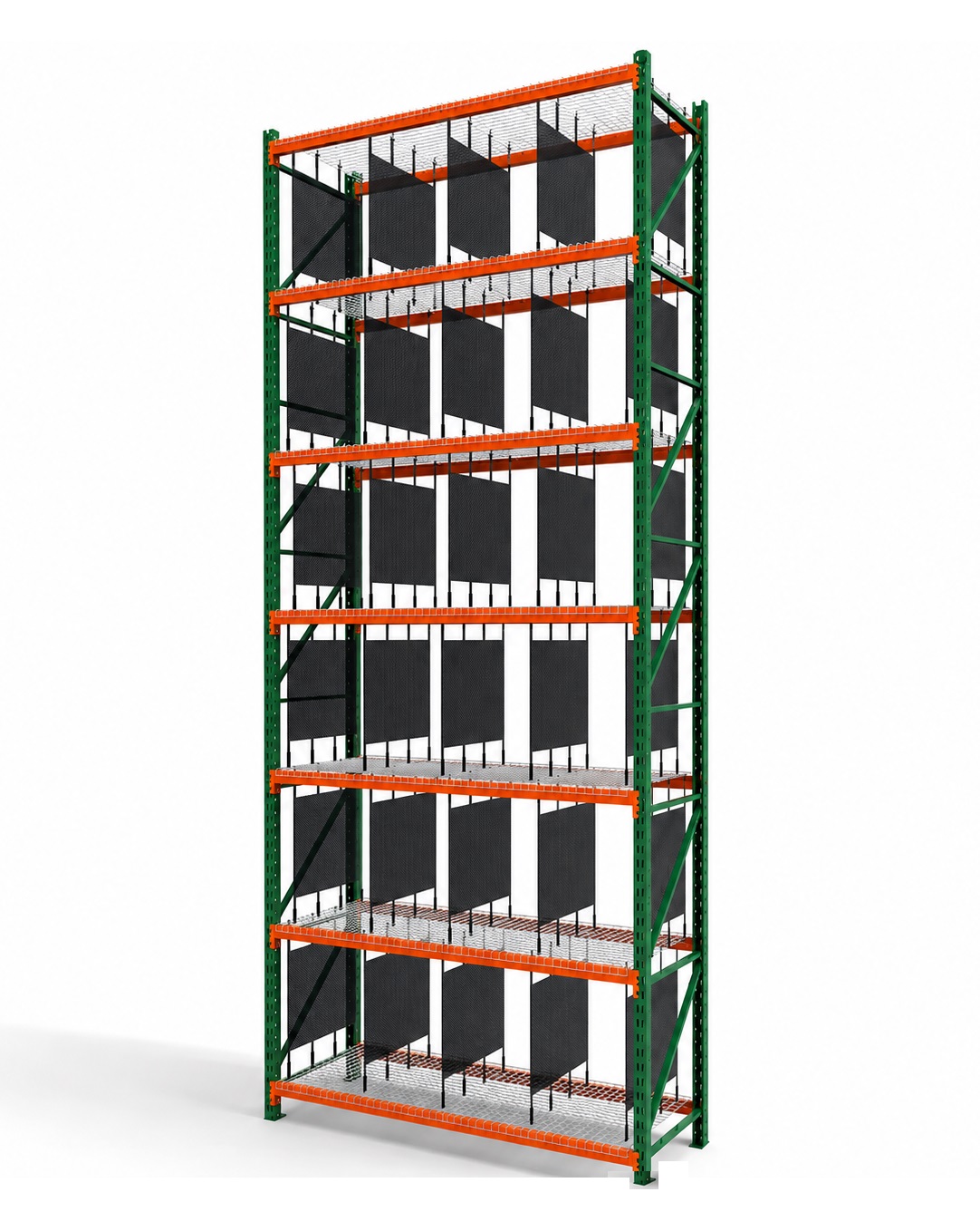 Vinyl Mesh Shelf Dividers for Pallet Rack