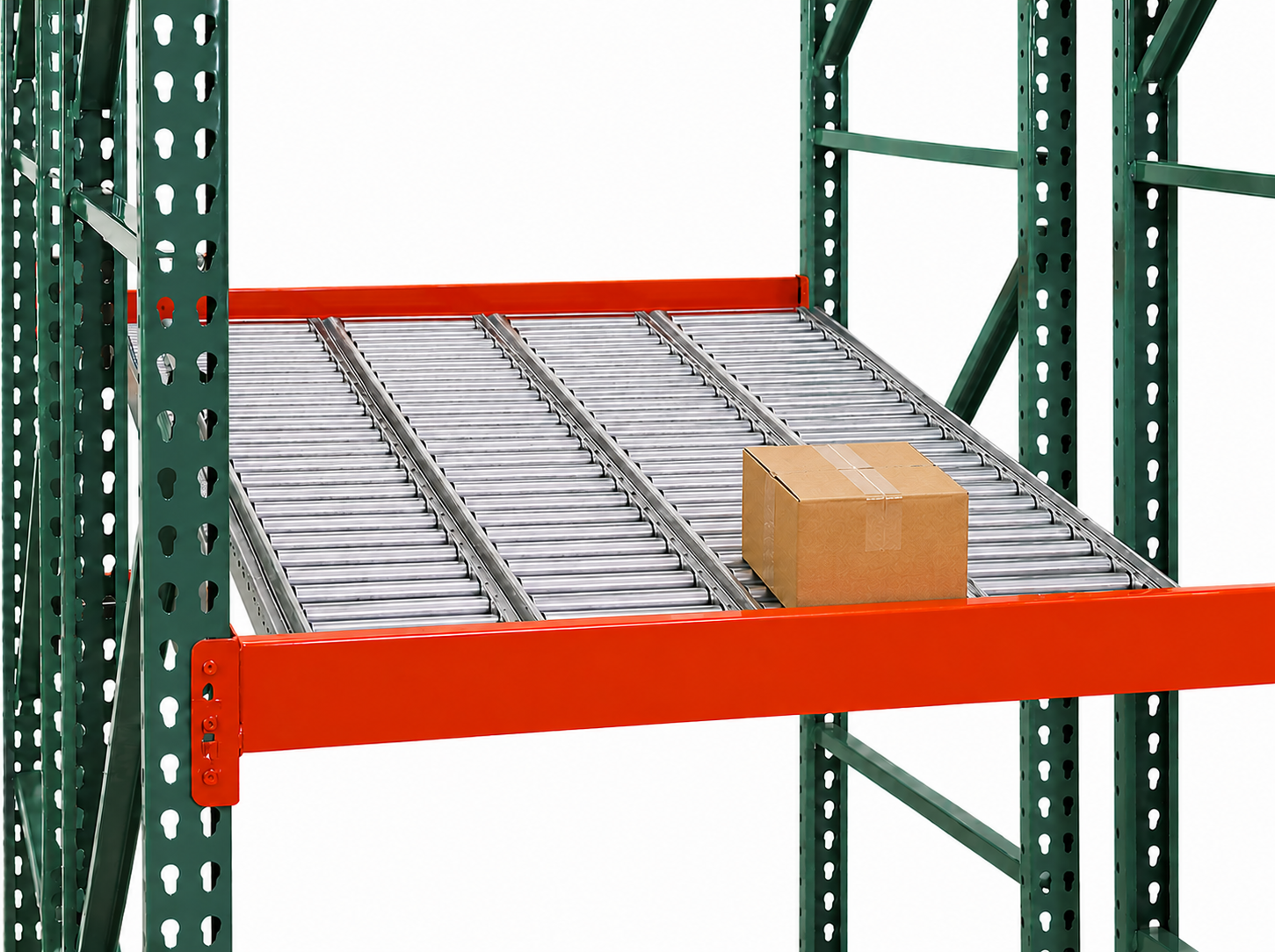 Full-Width Steel Roller Carton Flow