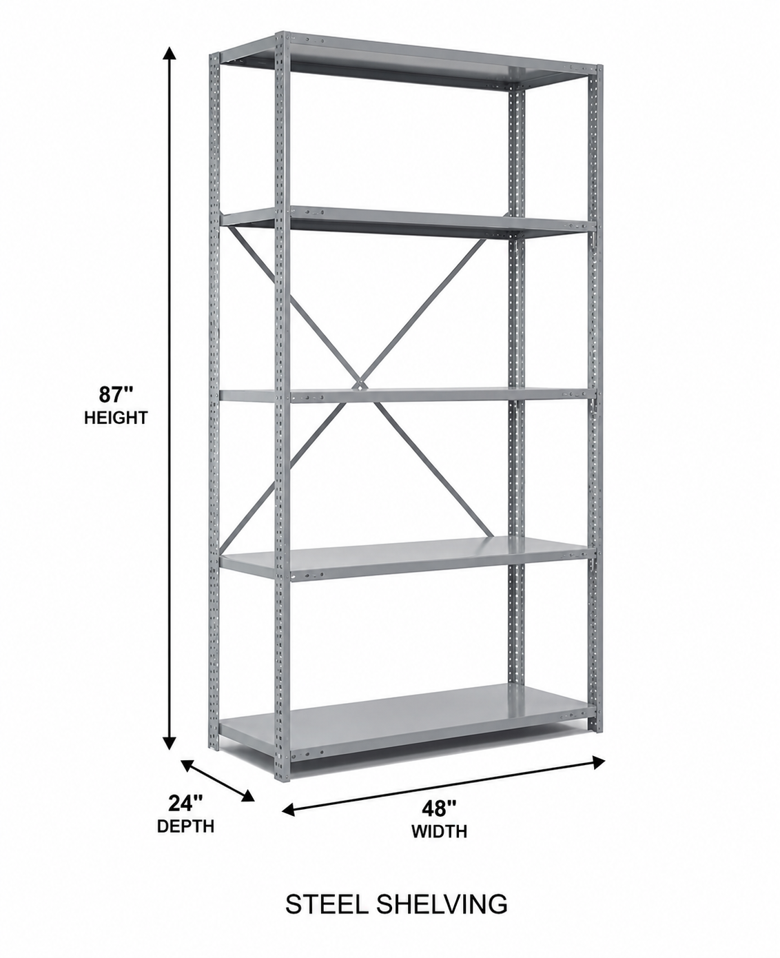 Steel Shelving Standard Sizes