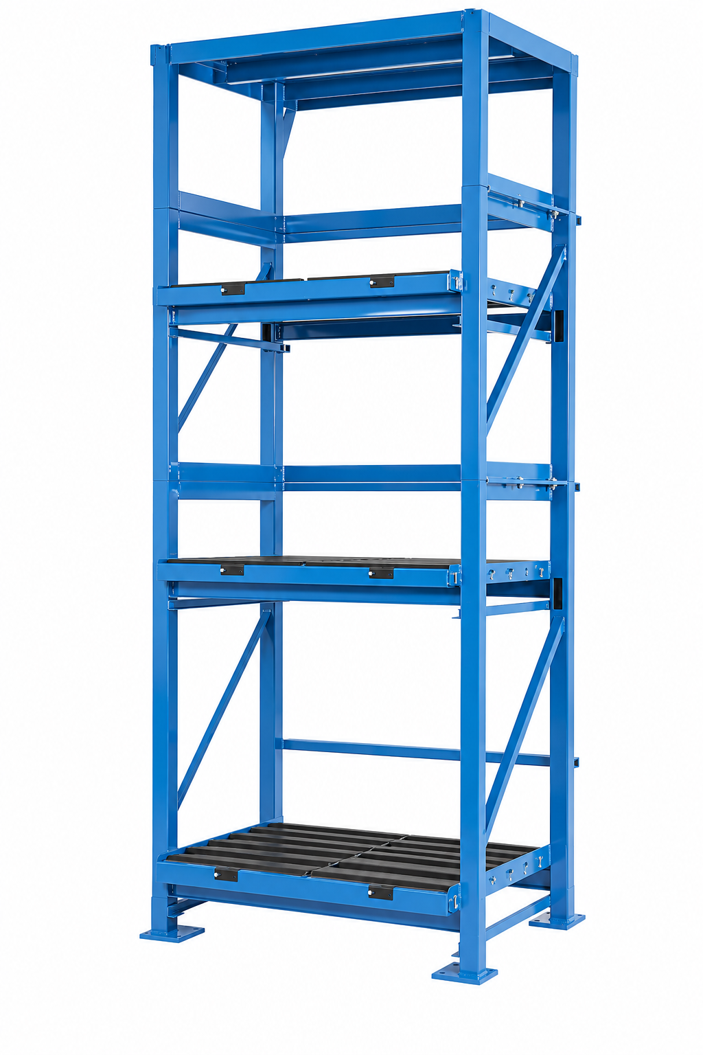 Triple Stack Forklift Batter Storage Rack System BS-TS Triple Stack Forklift Batter Storage Rack System BS-TS