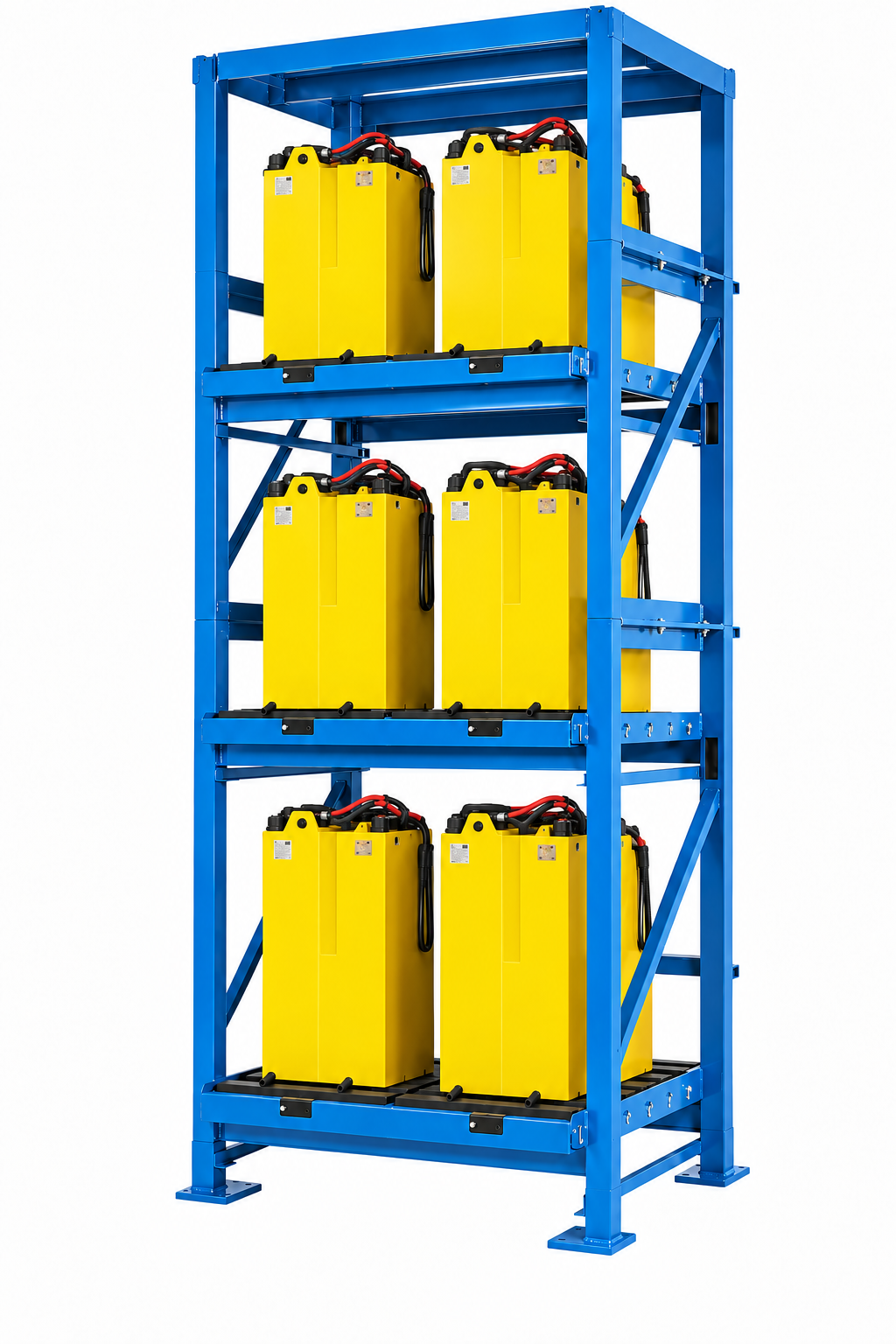 Triple Stack Forklift Battery System Stands BS-TS Triple Stack Forklift Battery System Stands BS-TS