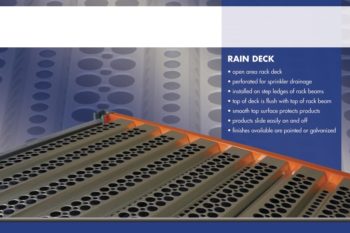 50 Percent Open Corrugated Steel Rain Deck pallet rack decking