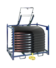 Automotive Hood Returnable Shipping Rack Feature Pic