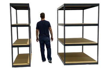 Boltless Rivet Rack Shelving Units with PB Decking