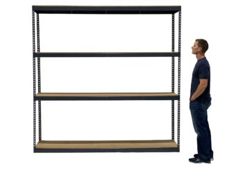 Boltless Rivet Rack Shelving with Particle Board Decking Feature