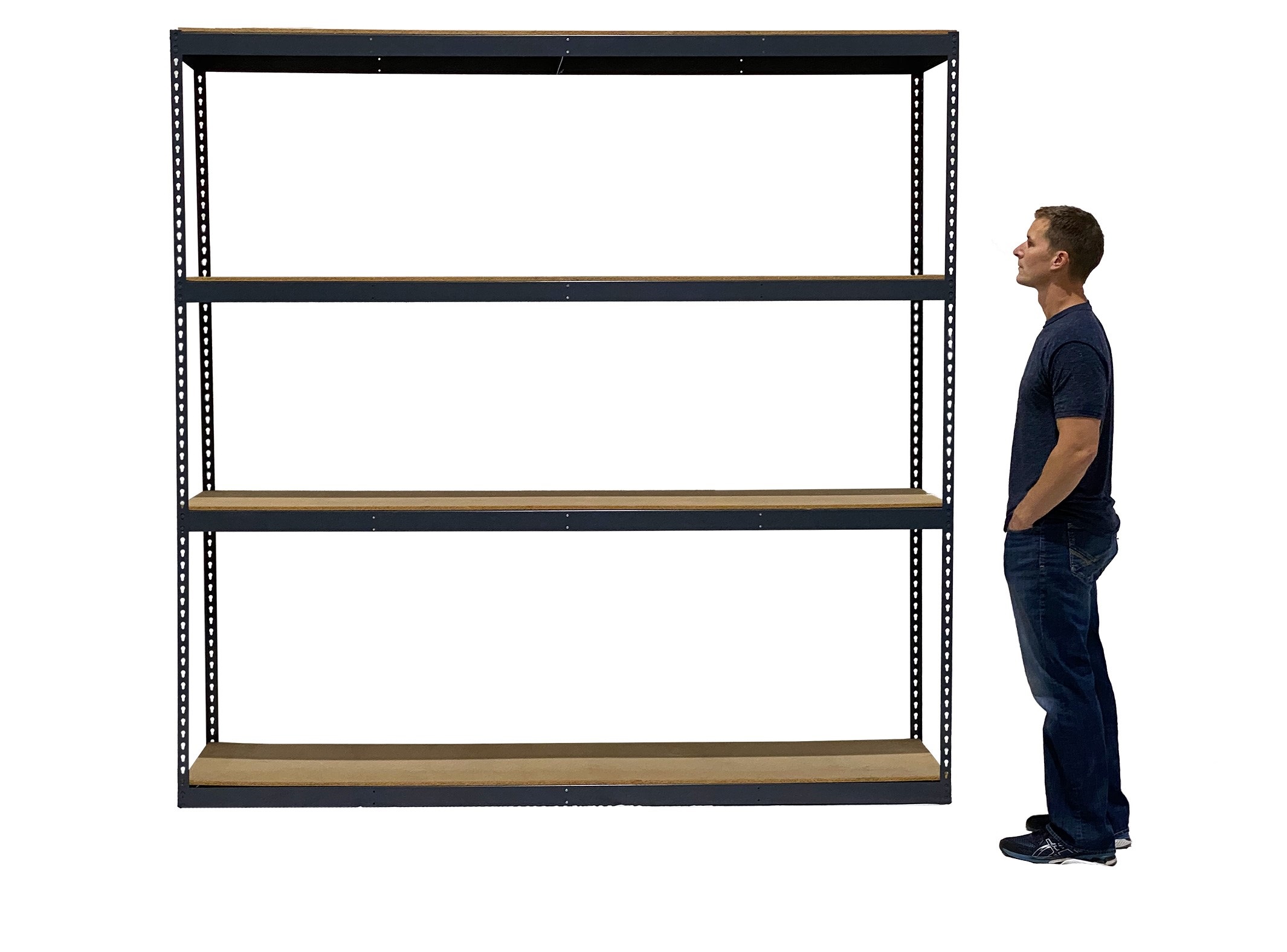 Стеллаж металлический ar shelving rivet wire 1800x1200x450 мм 4 полки