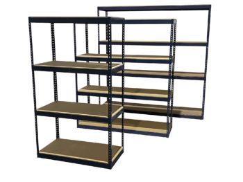 Boltless Shelving with Particle Board Shelves