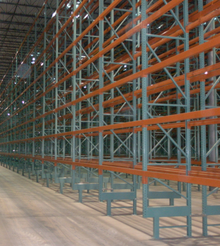 Cant Leg Upright Storage Racks with Offset Front Column