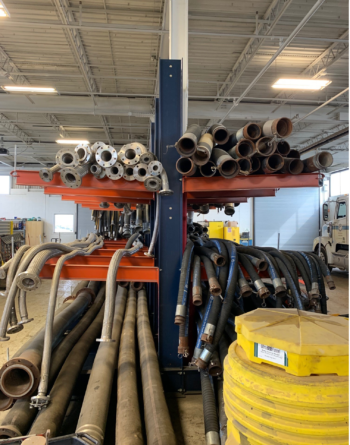 Cantilever Hose Rack Double Sided