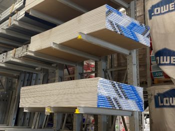 Cantilevered Drywall Rack
