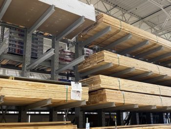 Cantilevered Lumber Racks