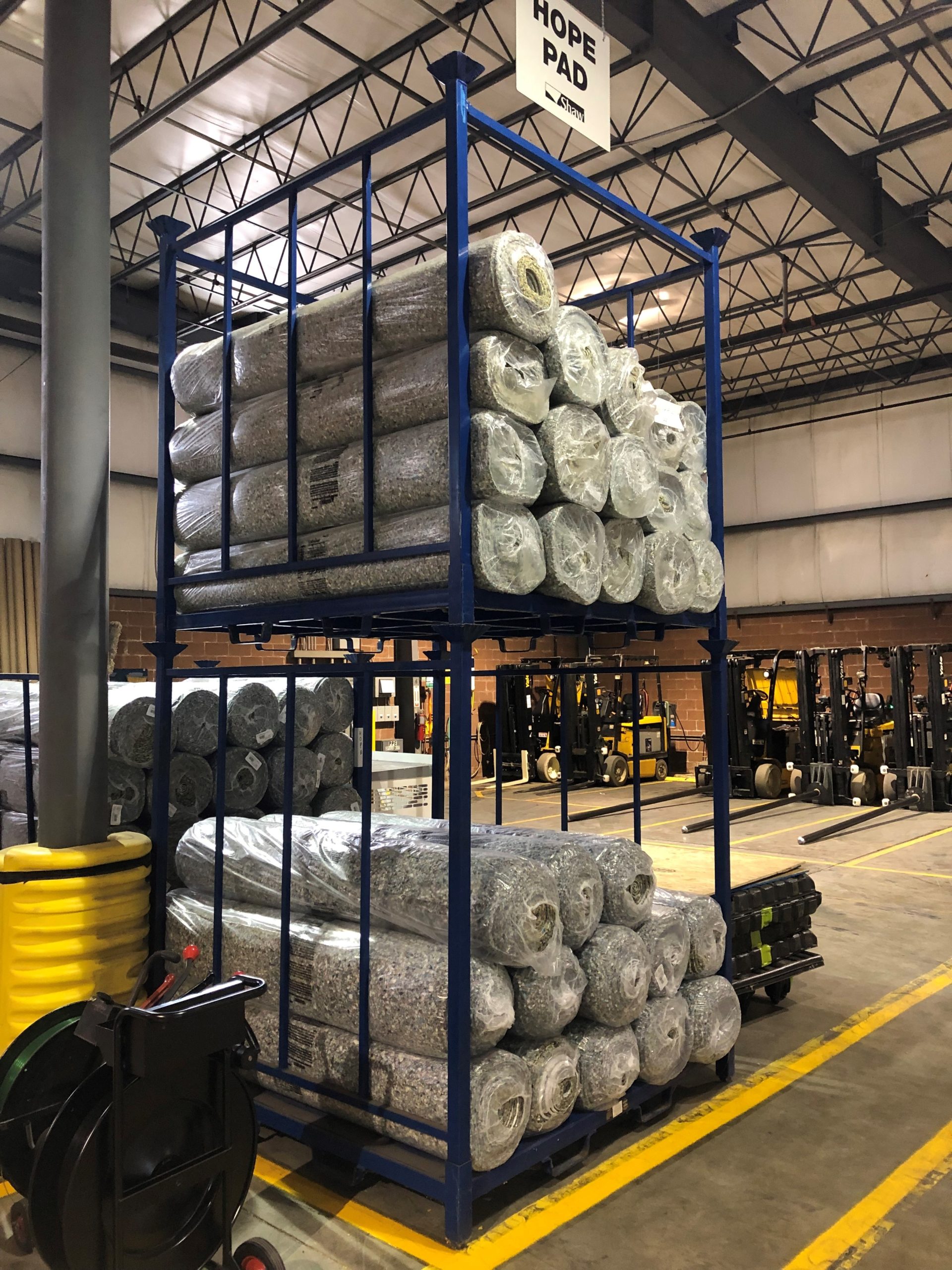 Get A Carpet Pad Stack Rack Quote Warehouse Rack and Shelf