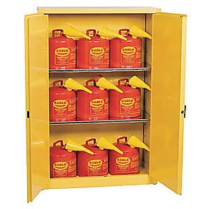 Yellow Chemical Storage Cabinets