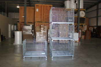 Collapsible Stackable Wire Baskets