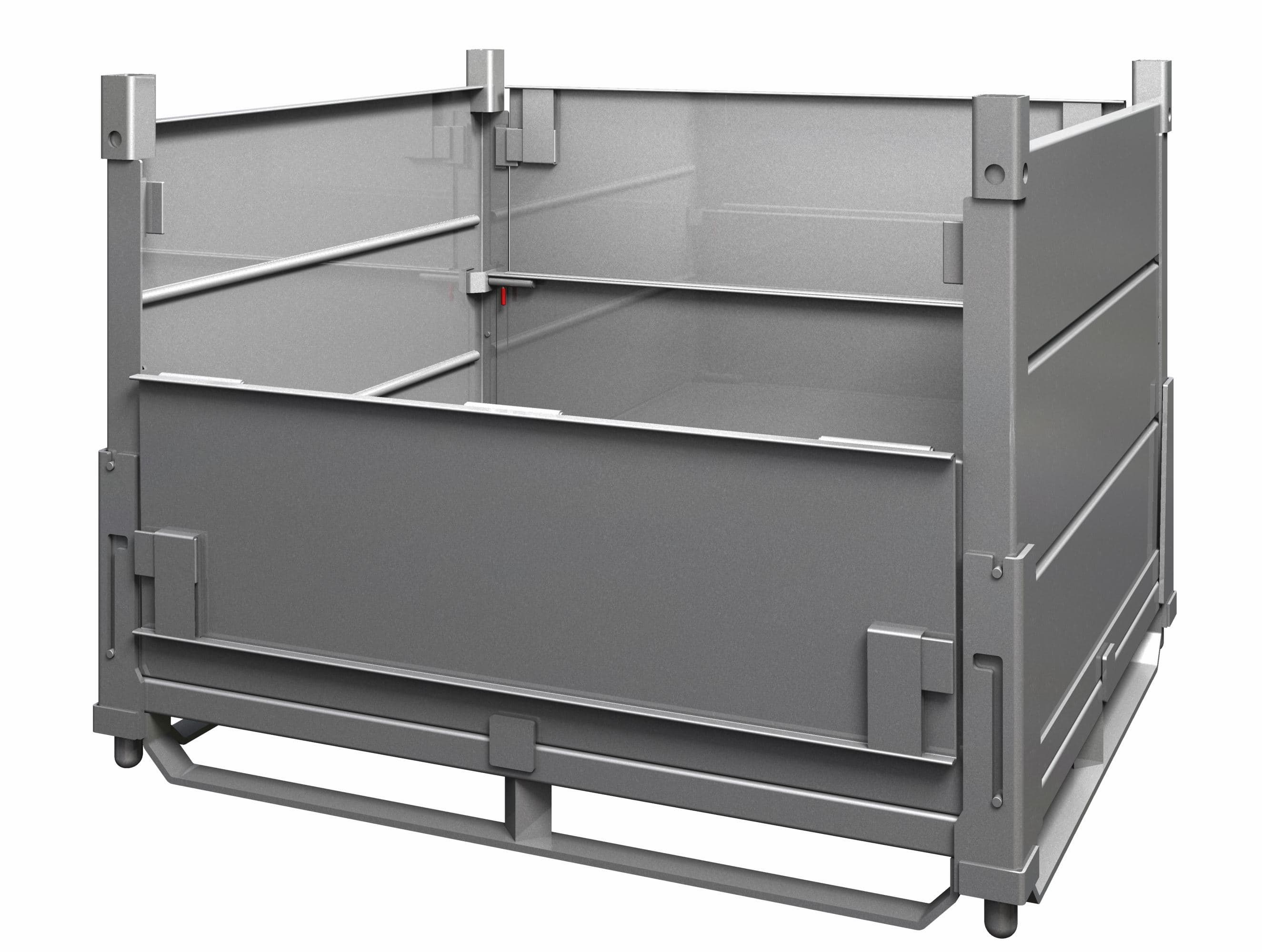 Collapsible Steel Containers & Bins - Warehouse Rack and Shelf